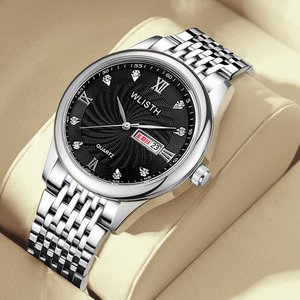 Men's <b>waterproof</b> <b>watch</b> men's <b>watch</b> with steel band double calendar quartz <b>watch</b> fashion <b>watch</b>. - Product Image 5