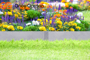 Bordure de pelouse galvanisée argentée-Bordure de jardin en métal robuste - Product Image 3
