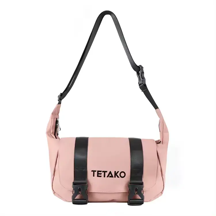 Bolsa mensageiro feminina grande durável personalizada para viagens esportivas, bolsa de ombro de nylon para mulheres