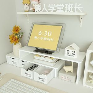 <b>Desktop</b> Computer Riser Stand Monitor <b>Shelf</b> Storage Box <b>Desktop</b> Organizer Rectangle Multipurpose Portable Standing Type 2nd Floor - Product Image 5