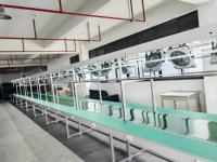Stasiun Kerja Konveyor Belt ESD, Meja Kerja Perakitan Profil Aluminium dengan Belt PVC untuk Perakitan Produk Elektronik