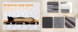 Sofá para mascotas tipo C de terciopelo ártico, cuatro estaciones, <span class=keywords><strong>nido</strong></span> de gato cálido universal, cama para perro de esponja, se puede desmontar y lavar, alfombrilla para perro grande - Product Image 3