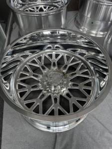 Mâm xe đúc nguyên khối kiểu H, đánh bóng, kích thước 22x10, 22x12, 22x14, 24x12, 24x14, 26x12, 26x14, 26x16, lỗ bắt ốc 8x170, 8x180, 8x6.5 dành cho xe Jeep Wrangler TJ - Product Image 3