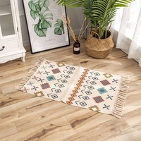 Moquette de salon en coton tissé, tapis coloré et à la main avec impression numérique, de style Boho, décoration pour la maison, nouveau Design, tendance 2020