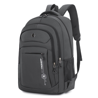 Sac à dos pour ordinateur portable étudiant, antivol, grande capacité, tendance, imperméable, en polyester Oxford, avec logo personnalisé