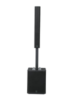 Enceinte colonne DJ active avec subwoofer de 18 pouces offrant une plage de fréquences de 40-20 kHz et une sensibilité de 97 dB pour les enceintes professionnelles