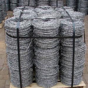 Vente directe usine – Fil barbelé galvanisé haute résistance, 2 brins, calibre 12, 14, 16, 20, 500 m – Alambre De Puas - Product Image 1