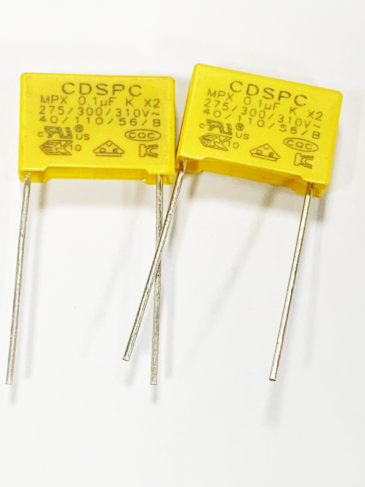 X2コンデンサ0.1uf 104k 275/310Vボックスフィルム安全コンデンサ付き