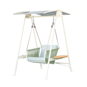 Silla Colgante Moderna de Aluminio para Exteriores con Cojín Impermeable para 1 Persona - Product Image 1