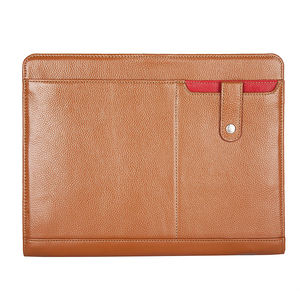 Executive-soporte para ordenador personal con cremallera, organizador de documentos, carpeta de archivos de cuero - Product Image 4