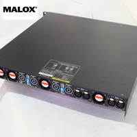 Amplificateur numérique professionnel MALOX AD442 1U en métal, 4x7400W (2), amplificateur audio professionnel de classe D haute puissance pour concerts et discothèques