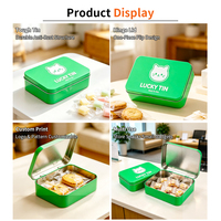 Boîte Cadeau en Fer Blanc Rectangulaire Personnalisée pour Biscuits, Écologique et Recyclable, avec Couvercle à Charnière – Fabrication sur Mesure en Usine