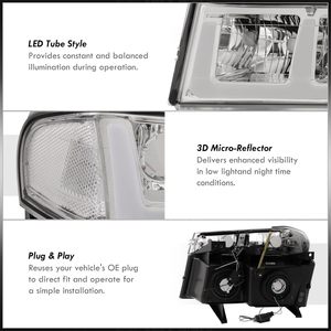 Kit de phares avant de voiture de style projecteur, phares LED automatiques, feux de jour DRL, ensemble de remplacement pour Chevrolet Colorado 2004-2012 - Product Image 4
