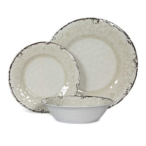 Bộ Đồ Ăn Độc Đáo Thân Thiện Với Môi Trường Bộ Đồ Ăn Tối Melamine Cổ Điển - Product Image 4