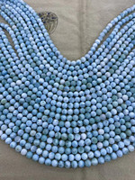 Vidéo de démonstration des perles de Larimar rondes, authentiques du Guangdong, en gros, avec vue à 360°, Chili Jewels pour la fabrication de bijoux