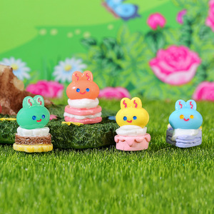 Adorable Juguete de Cabeza de Conejo de Dibujos Animados, Miniatura para Decoración de Casa de Muñecas, Adorno de Escritorio - Product Image 1