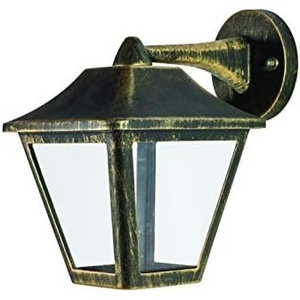 Lámpara de exterior E27, aluminio IP44, color oro, ideal para iluminar terrazas y jardines, resistente a la intemperie. - Product Image 3