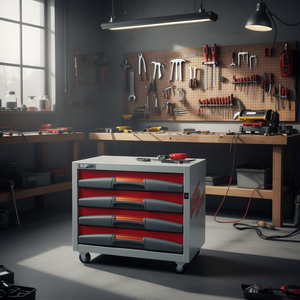 Gabinete para Herramientas 5000 C4, Unidad de Almacenamiento Metálica de 4 Cajones para Uso en Taller - Product Image 3