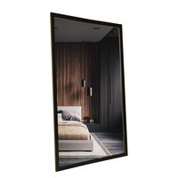 Miroir sur pied moderne et élégant en argent, sur mesure, pour salle de bain, hôtels, utilisation murale, 2025