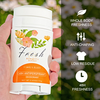 Déodorant anti-transpirant en stick crème baume blanchissant les aisselles pour femme, à base de plantes, sans aluminium, 72h Secret, vente en gros, personnalisable OEM