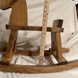 オーガニックウッドホーススイング馬ライドオンおもちゃクリスマスギフト子供用大サイズぬいぐるみ恐竜と牛のおもちゃ男の子用 - Product Image 5