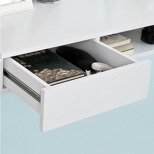 Wall Mounted <strong>Floating</strong> <strong>Desk</strong> in White - Product Image 2