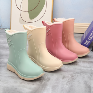 3 morbidi stivali da pioggia medio per i giorni di pioggia scarpe colorate per il giorno di pioggia - Product Image 1