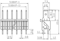 XINLAIYA fournisseur chinois borniers de connecteur rapide XY256V-B-5.08 XY250V-B-7.62 remplacer la série Tianli TQS