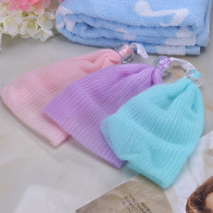 Filet moussant pour nettoyant visage rose BB-293P, outil de lavage du visage pour un nettoyage en profondeur - Product Image 2