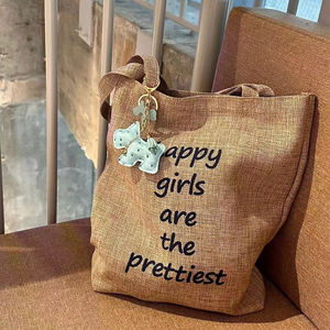 ถุงผ้าปอสีขาวดำสีสันสดใสสำหรับผู้หญิงที่จับของขวัญกันน้ำได้สำหรับงานแต่งงานตามสั่ง - Product Image 2