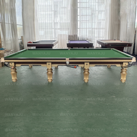 Table de billard professionnelle de compétition en ardoise de 12 pieds de haute qualité pour club sportif