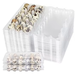 12 15 20 24 di động chim cút trứng khay rỗng lưu trữ bao bì hộp rõ ràng nhựa chim cút chim bồ câu trứng khay cho 30 trứng khay container - Product Image 6