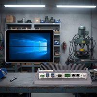 Panneau d'écran tactile industriel 10.1 pouces IP65 PC capacitif/résistance tablette intégrée/montage mural/ordinateur de bureau/VESA sans ventilateur O