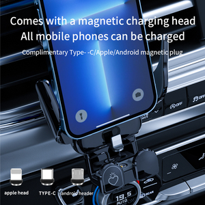 Chargeur de voiture sans fil pour évent 15w <span class=keywords><strong>support</strong></span> de téléphone à charge rapide beau design pour <span class=keywords><strong>support</strong></span> de voiture iphone samsung <span class=keywords><strong>xiaomi</strong></span> - Product Image 4
