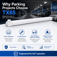 Projecteur LED Tri-proof IP65 étanche IK08, raccordable, prêt pour capteur, étanche à la vapeur, solution d'éclairage pour garage en gros