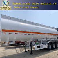 Ecod-remolque de tanque de combustible de mano, 3 ejes, 40000L