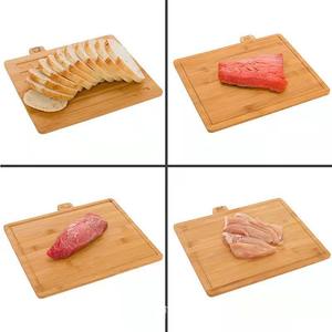 Tabla de Cortar de Bambú con Soporte de Almacenamiento Seguro para Cocina Casera, para Verduras, Pan, Postres, Queso, Tabla de Cortar de Madera para Alimentos - Product Image 2