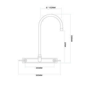 Grifo de Cocina Moderno de Latón Resistente con Acabado Cromado, Doble Manija, Válvula de Cerámica, Ahorro de Agua, Caño Giratorio 360° - Product Image 2