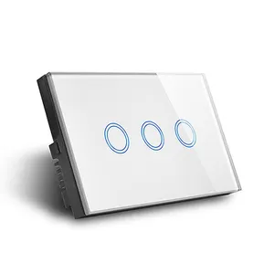 Customized Logo Brand 1/2/3/4 Gang Tuya Smart Switch WiFi Touch Light Remote Control Dimmer Smart Switch 2 buyers