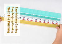 Règle de Mahjong en acrylique doré scintillant, support de rangement pour tuiles de Mahjong, accessoires pour organiser les tuiles, compatible Mahjong américain et chinois