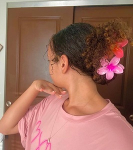 <span class=keywords><strong>PL</strong></span> diskon besar aksesoris rambut perempuan wanita manis penjepit rambut bunga hawaii cakar rambut bunga transparan - Product Image 4