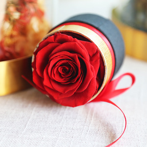 กล่องของขวัญดอกกุหลาบสดจริง ติดทนนาน 3-5 ปี หลายสี สำหรับวันวาเลนไทน์ วันแม่ ของชำร่วยงานปาร์ตี้ - Product Image 2