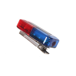 ไฟเตือน LED สีแดงและสีน้ำเงินแบบชาร์จได้ พร้อมคลิปหนีบไหล่สำหรับการลาดตระเวนกลางคืนและการกู้ภัย - Product Image 1