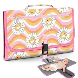 New In 2024 Washable Cloth Baby Diaper Bags Wet For Sale Waterproof Portable Diaper Bag Baby Changing Mat With Good Shop