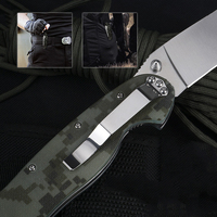 Couteau pliant en acier 8Cr13 avec manche G10, couteau tactique de survie en plein air pour le camping, personnalisation OEM