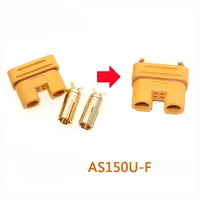 Connecteur Amass AS150U, tête banane 2,0 mm, 18AWG, anti-ignition avec broche de signalisation, pièces de prise étanche pour batterie au lithium