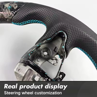 Volant sport personnalisé avec écran LED intelligent en fibre de carbone forgée pour Hyundai Elantra N I20 I30 N Line Veloster N