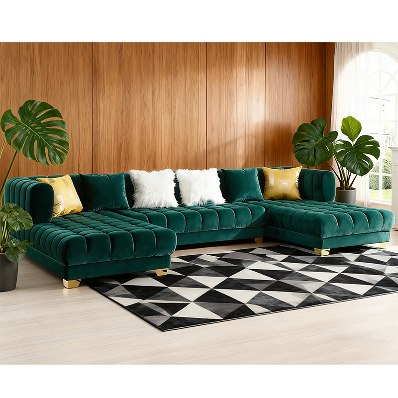 Salon Bois Massif Et Velours Bordeaux – Canapé 3 Places + 2 Fauteuils, Art Déco