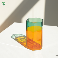 Fabrik Großhandel benutzer definierte bunte Boro silikat Glas becher für Party Hochzeit grün blau gelb Jade Trinkglas Wasser Tee tasse