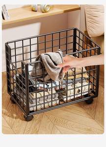 Trémie <span class=keywords><strong>de</strong></span> rangement pour balles <span class=keywords><strong>de</strong></span> sport multifonctionnelle en métal roulant en forme <span class=keywords><strong>de</strong></span> rectangle-Support/support pour basket-ball/volley-ball/football - Product Image 6